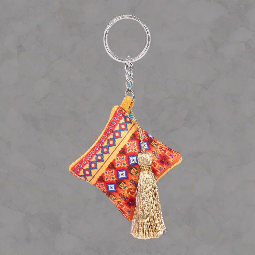 Cushion Keychain -  Ikat