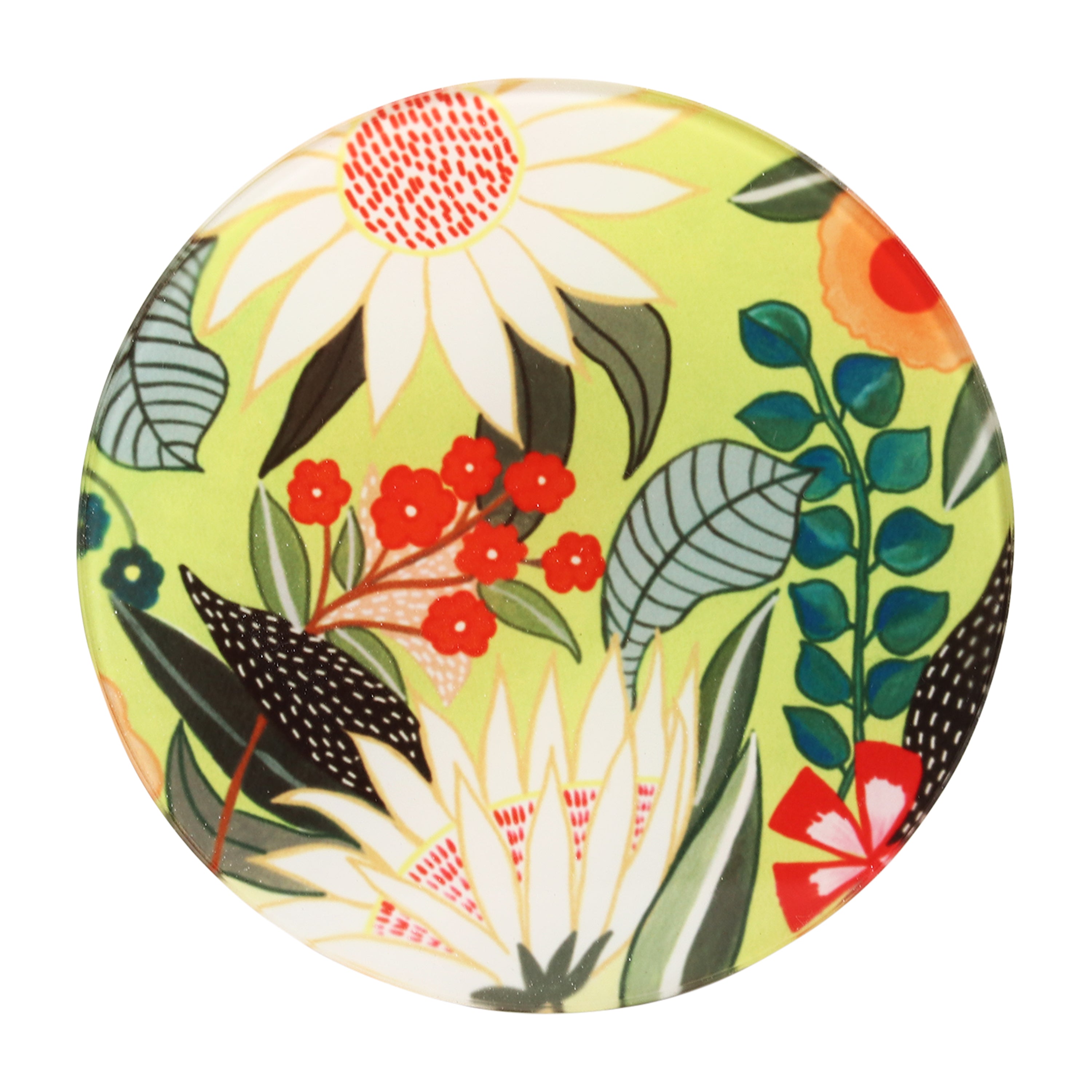 Glass Coasters (Set of 4) - Tropical Paradise