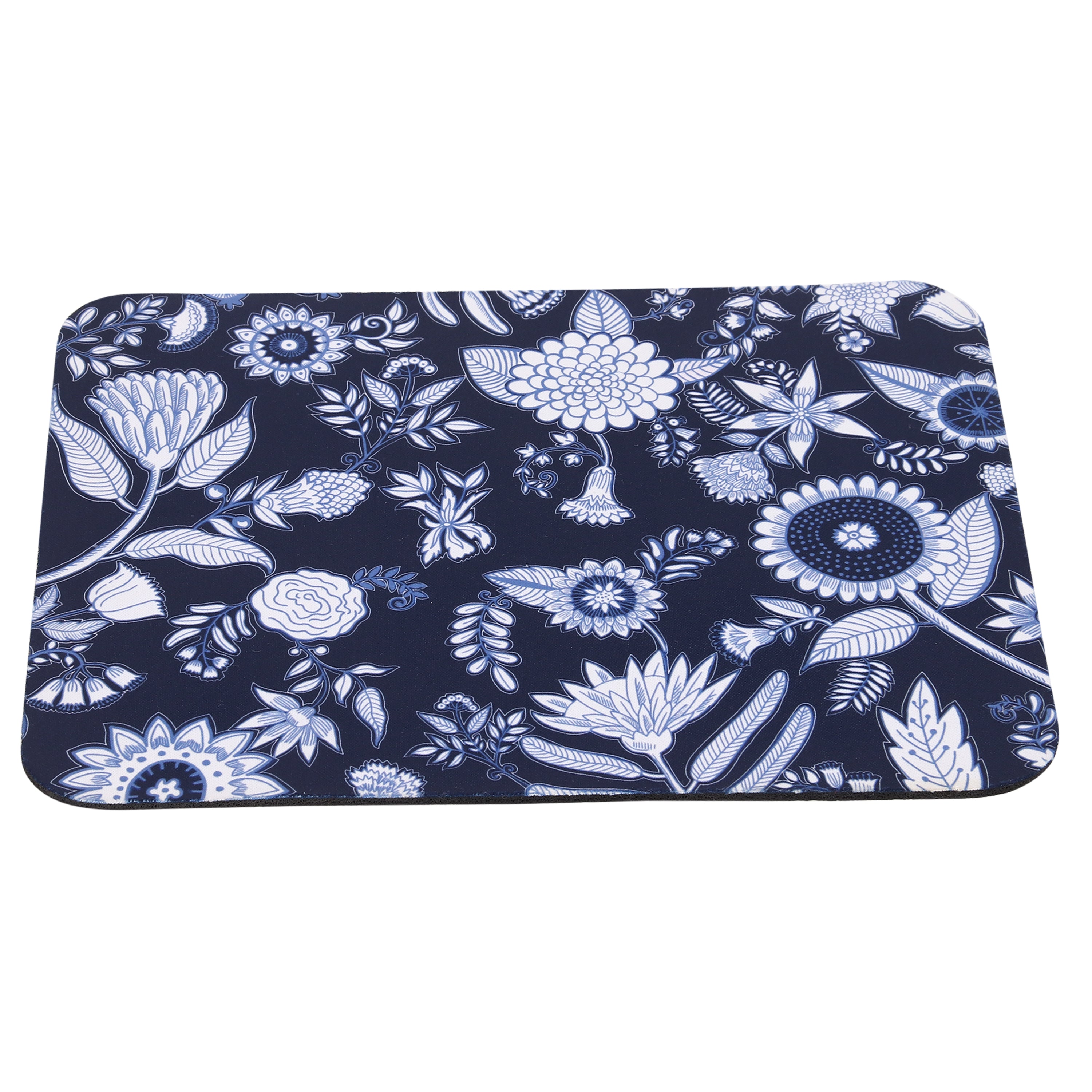 Mouse Pads - Blue Pottery Floral