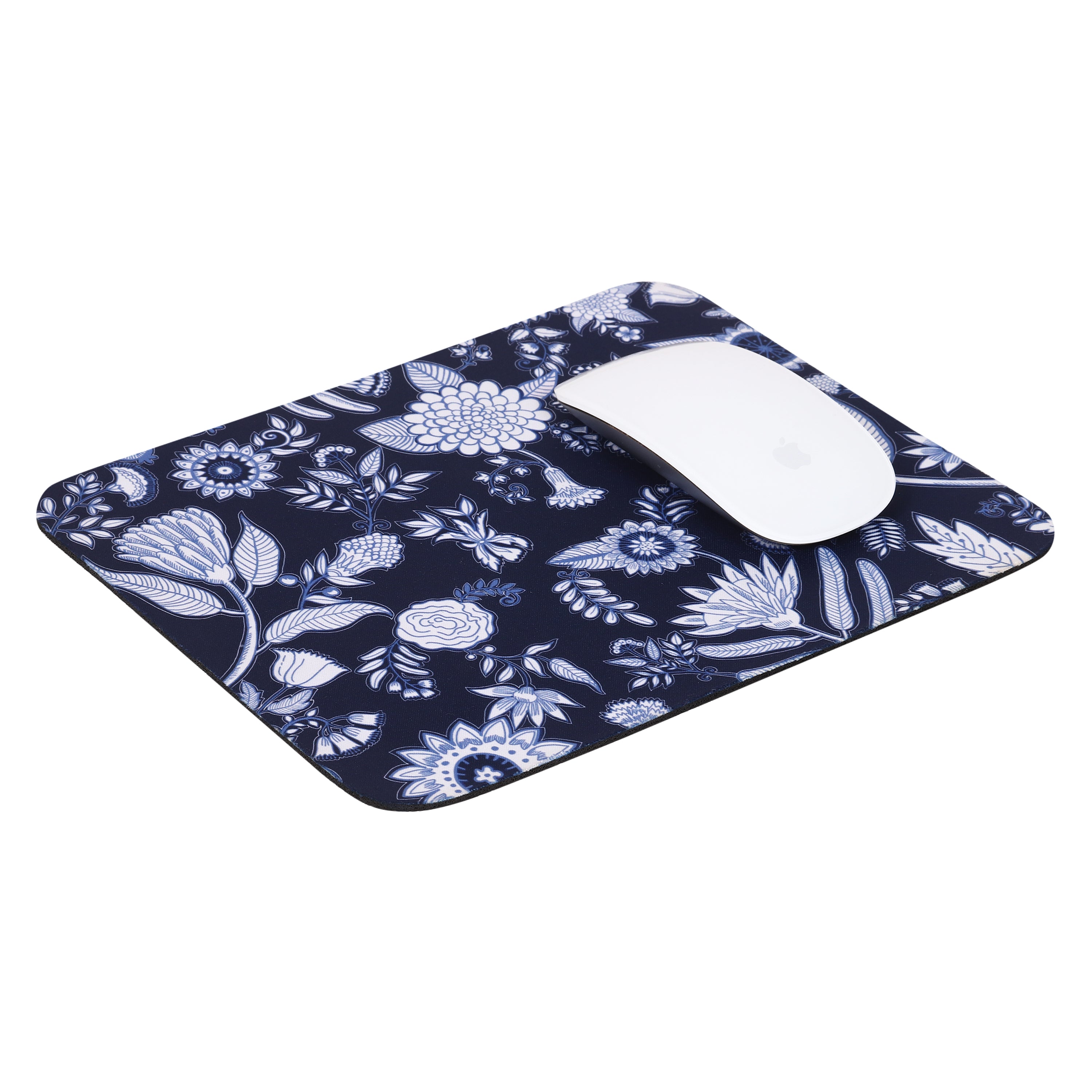 Mouse Pads - Blue Pottery Floral