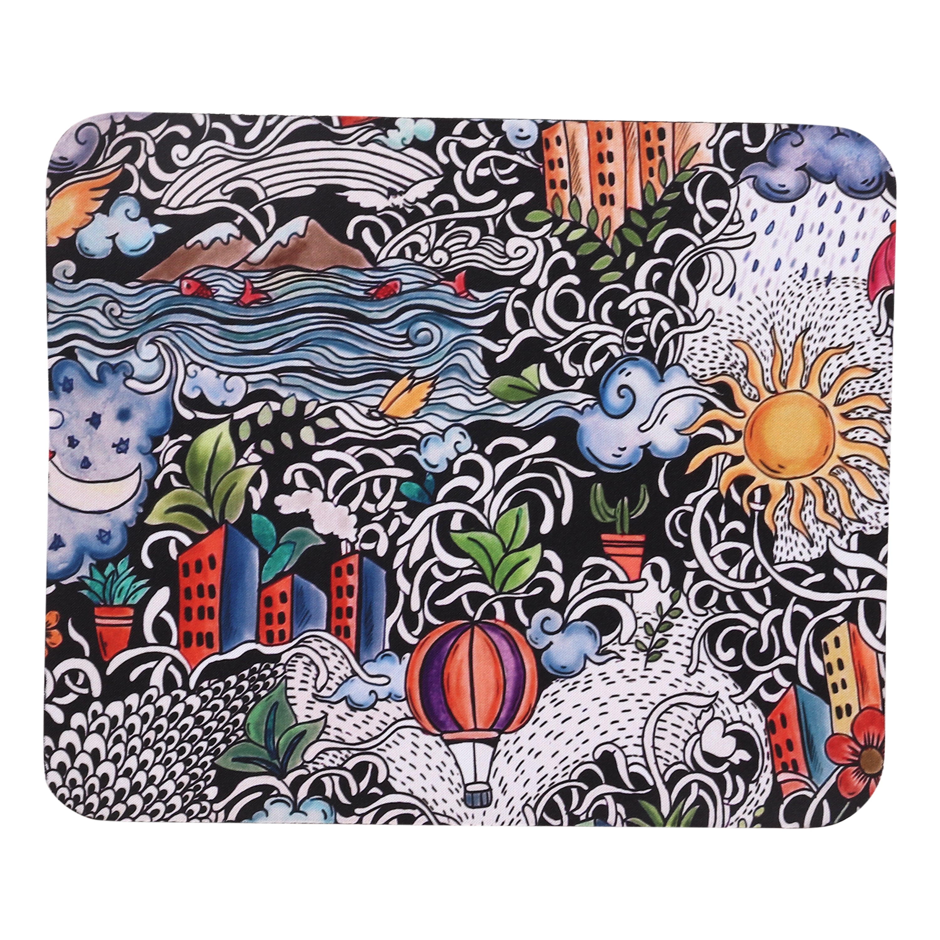 Kolorobia | Custom mouse pad with vibrant design | Large gaming mouse pad with non-slip surface | Ergonomic mouse pad | mouse pad made from sustainable materials
| Decorative mouse pad with trendy graphics
