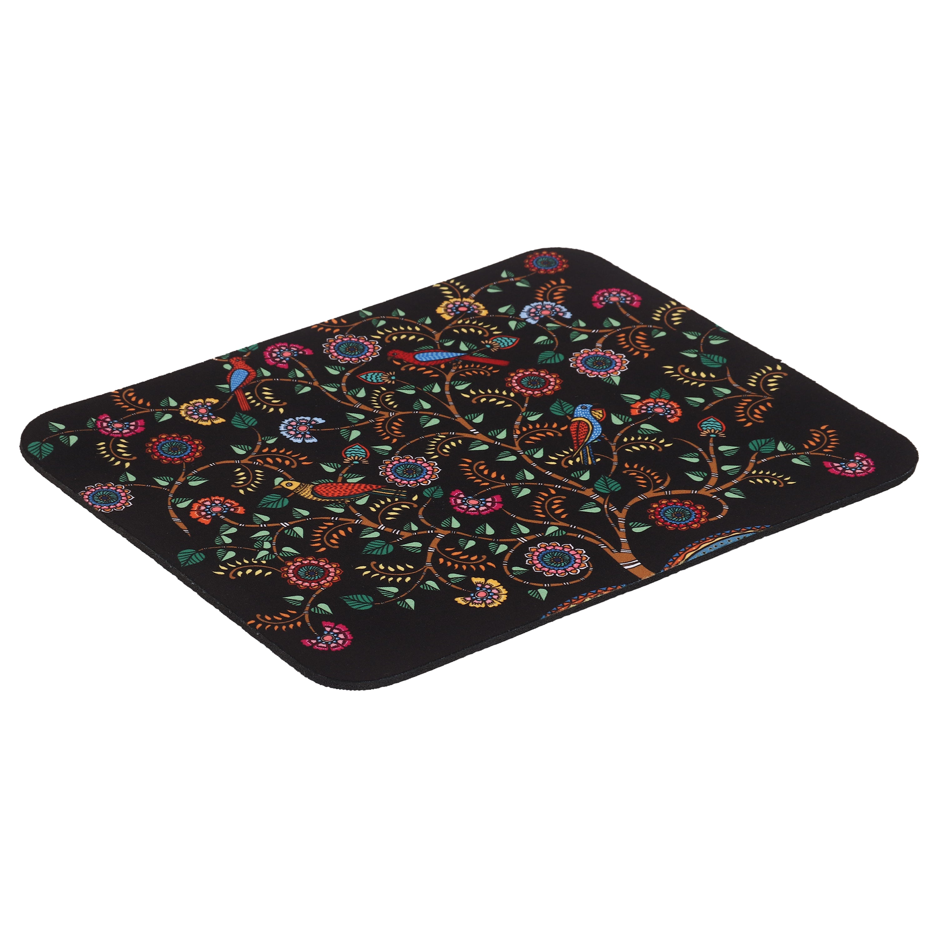 Mouse Pads - Madhubani Art Black