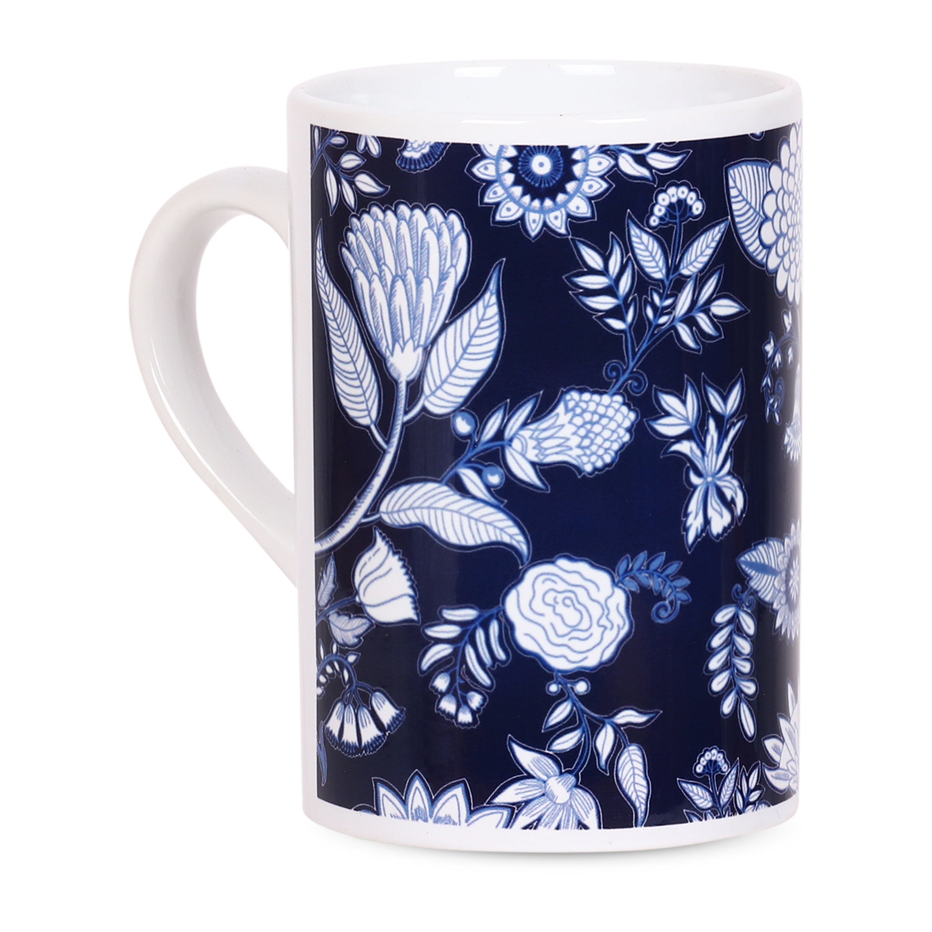 Mugs - Blue Pottery Floral