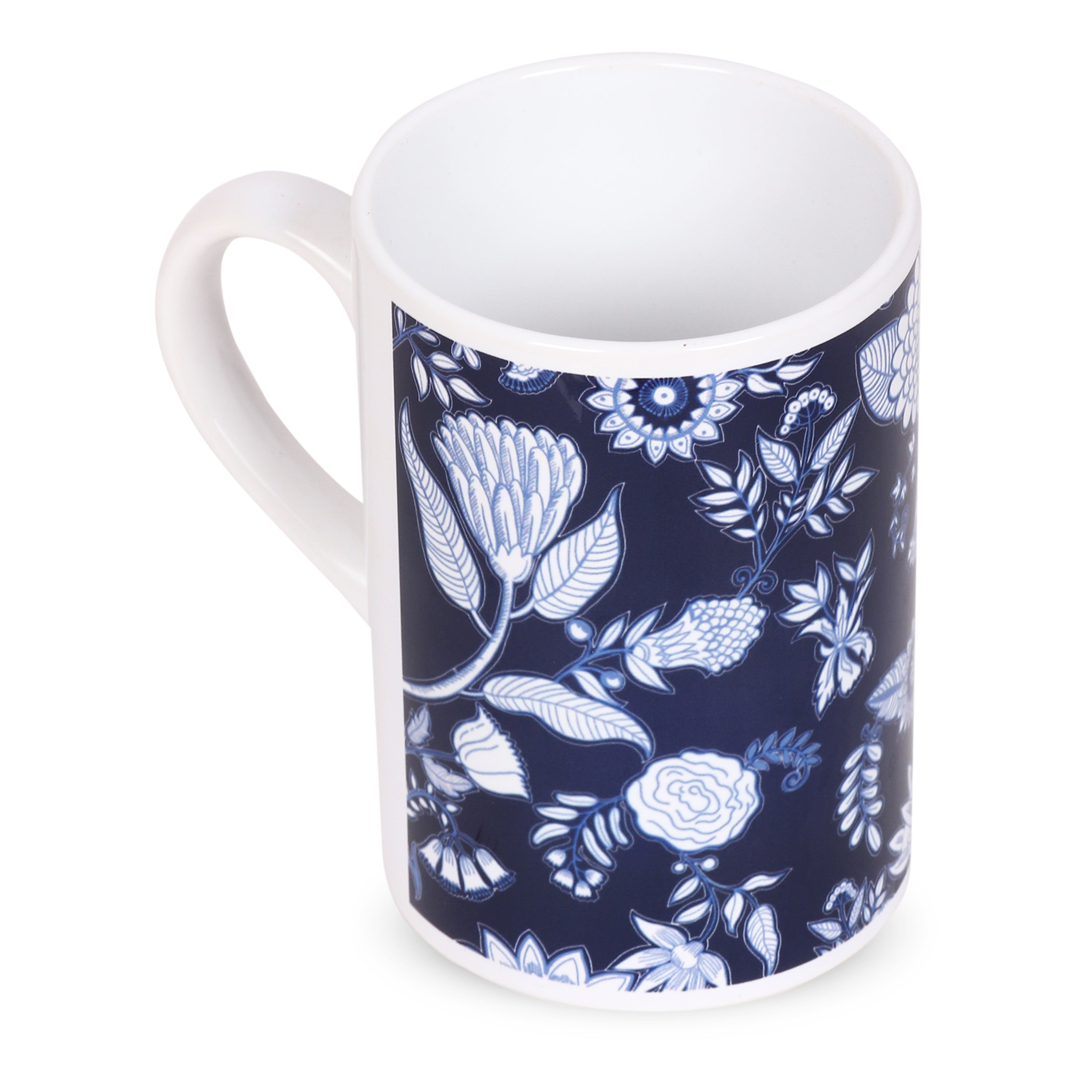 Mugs - Blue Pottery Floral