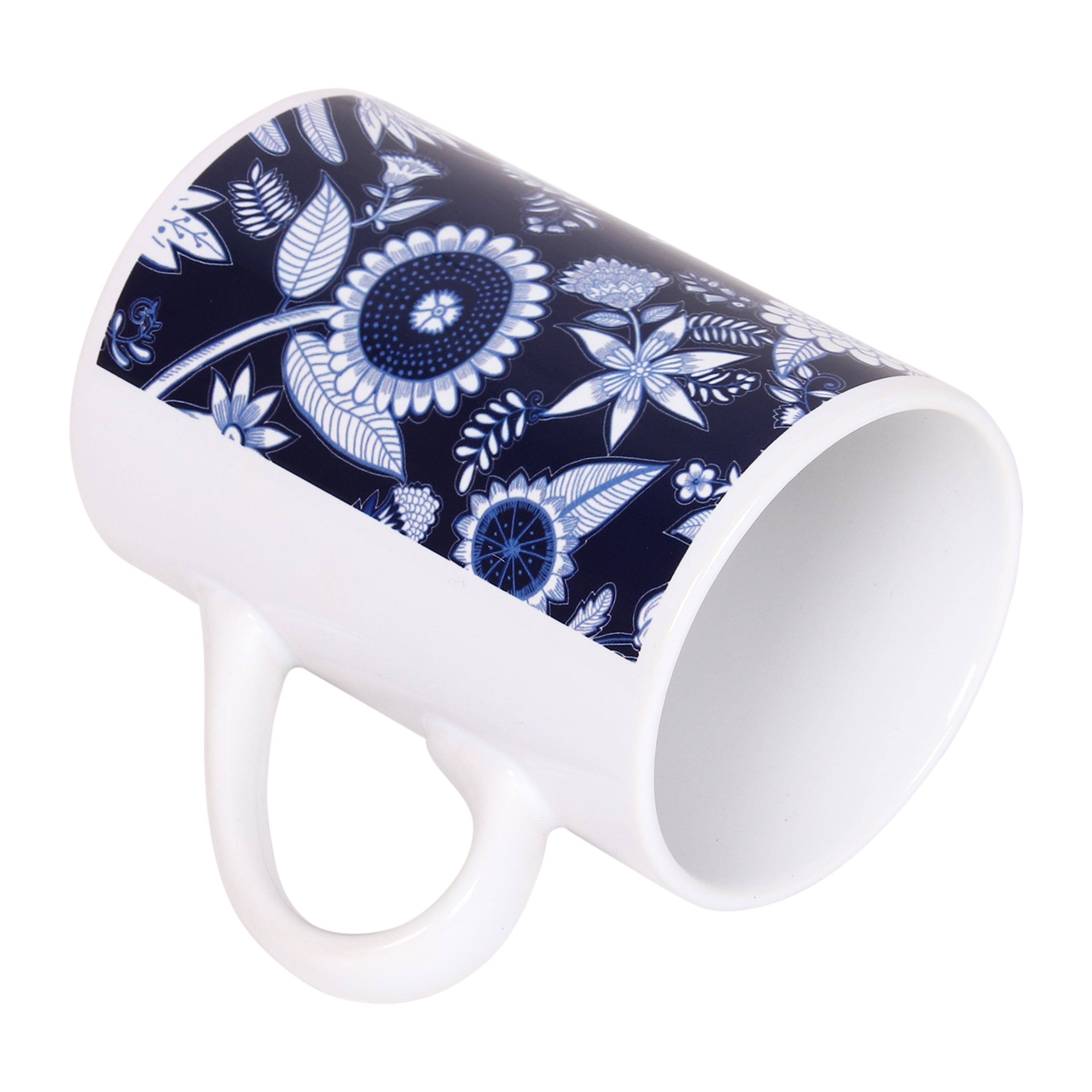 Mugs - Blue Pottery Floral