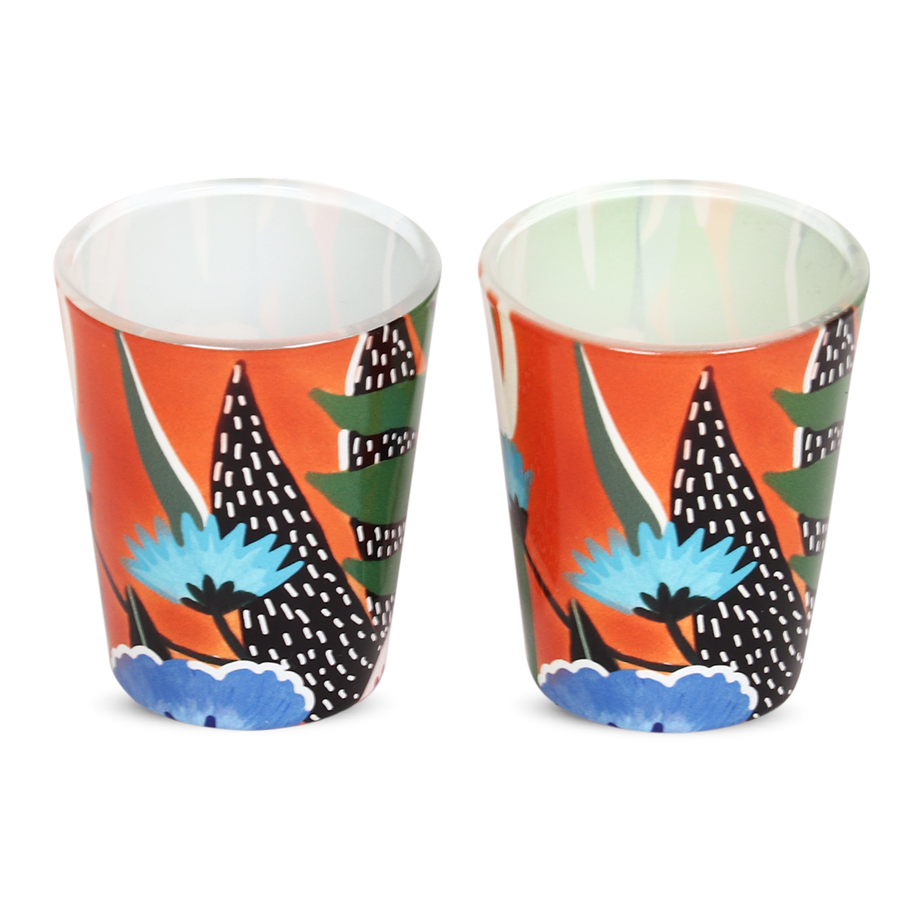 Glass Shot Glasses - Blooming Paradise