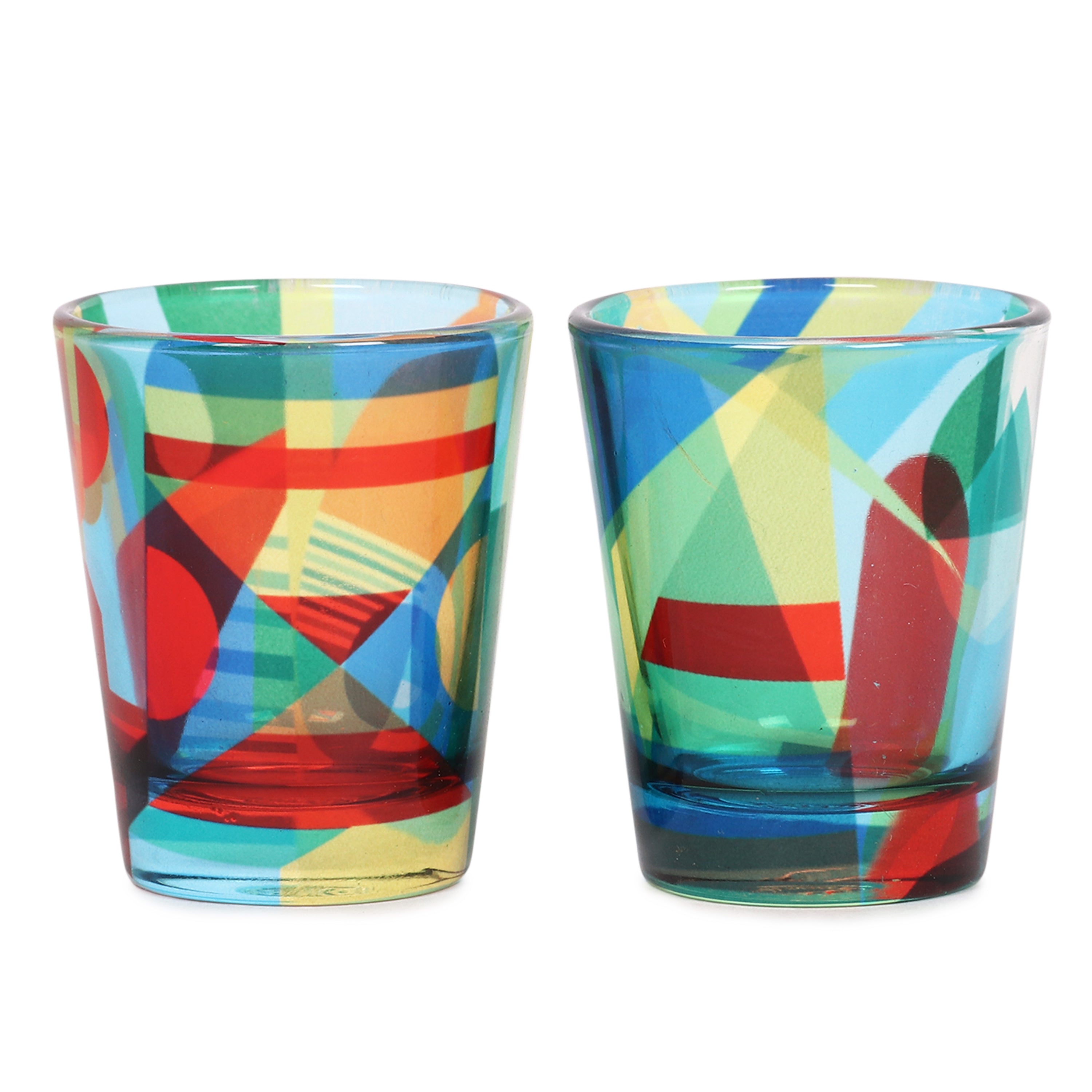 Glass Shot Glasses - Abstract Pattern