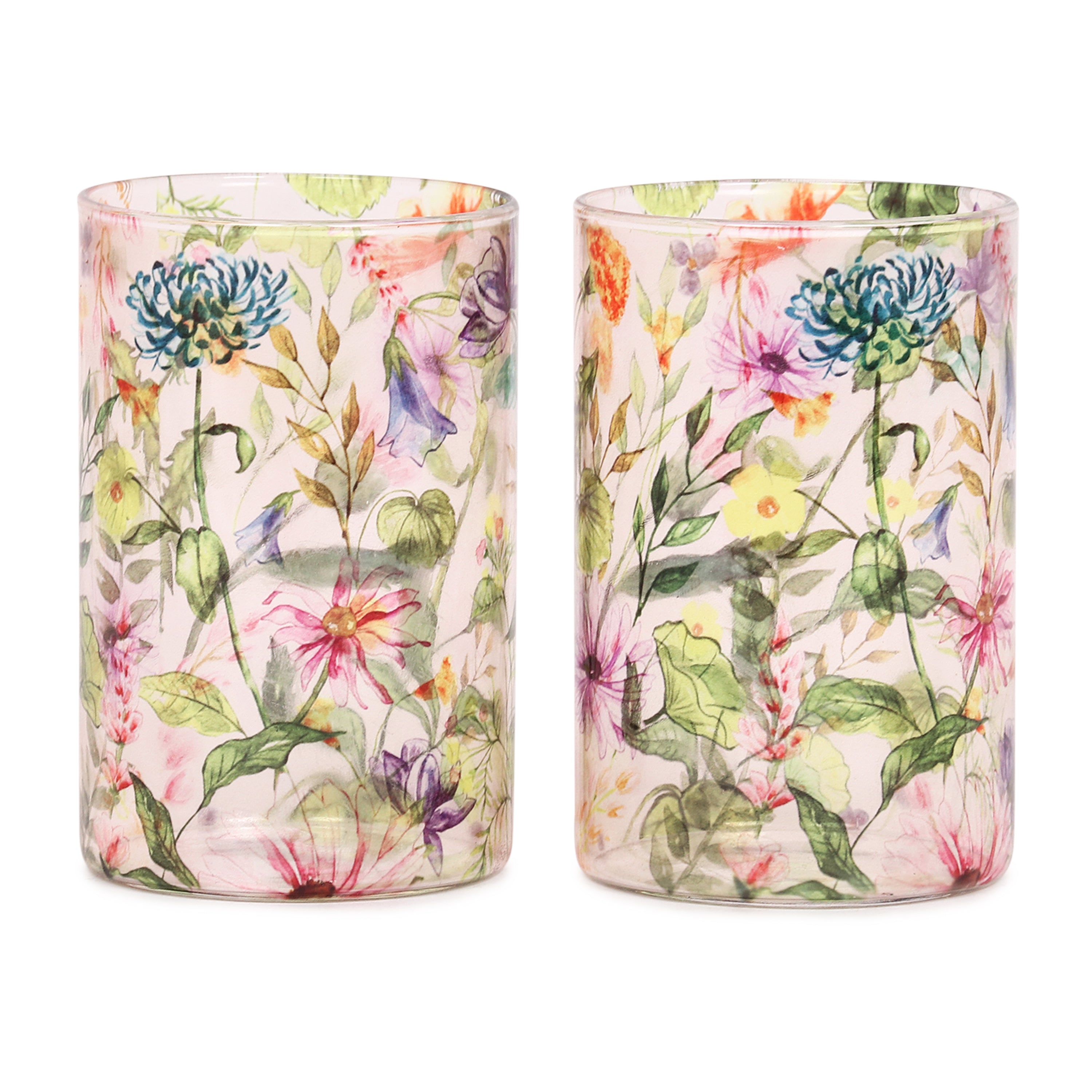 Glass Tumblers (Set of 4) - Spring