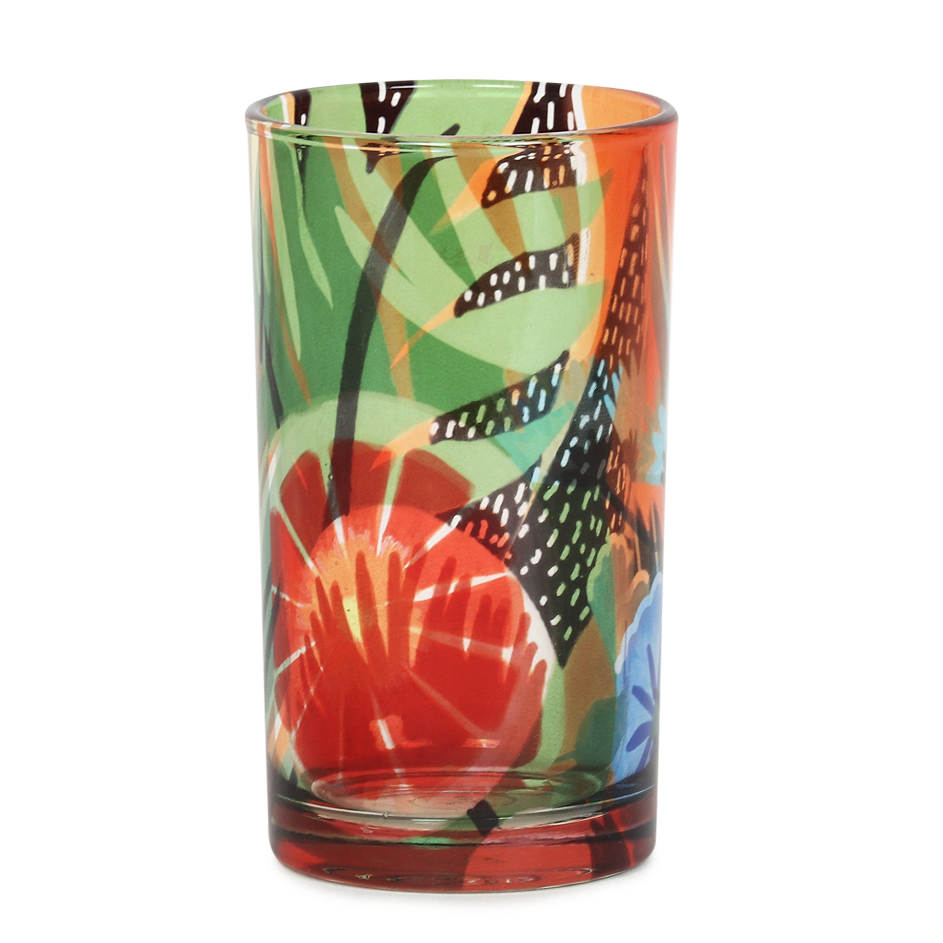 Glass Tumblers (Set of 4) - Blooming Paradise