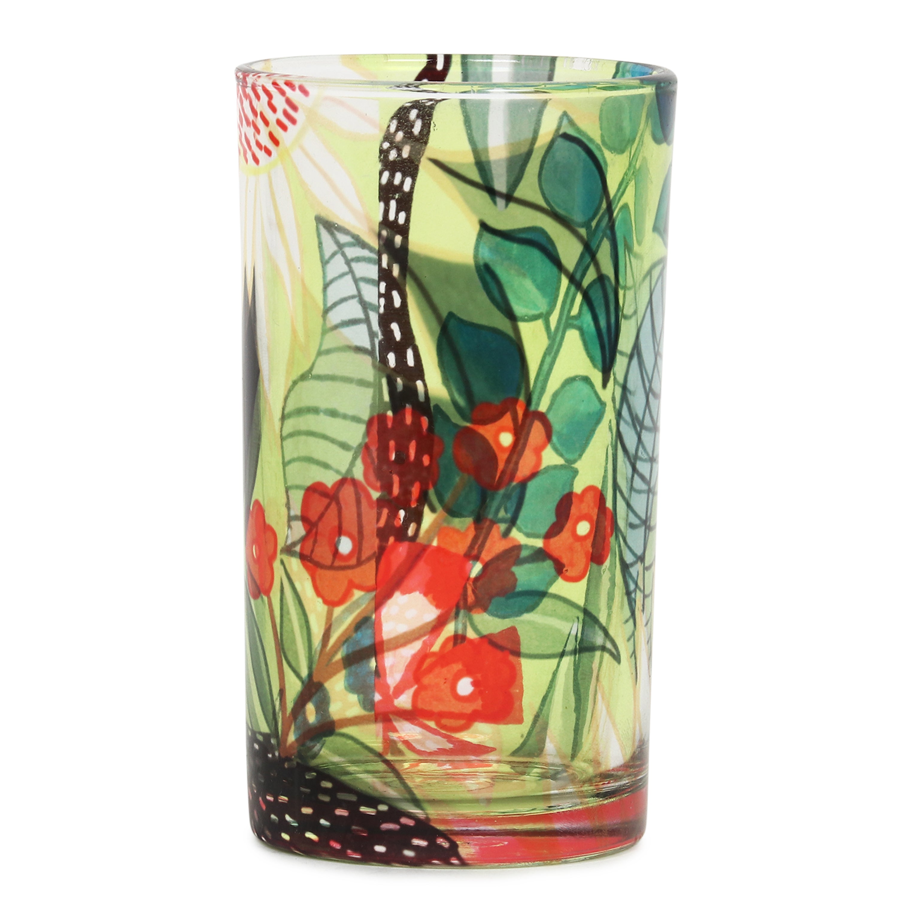 Glass Tumblers (Set of 4) - Tropical Paradise