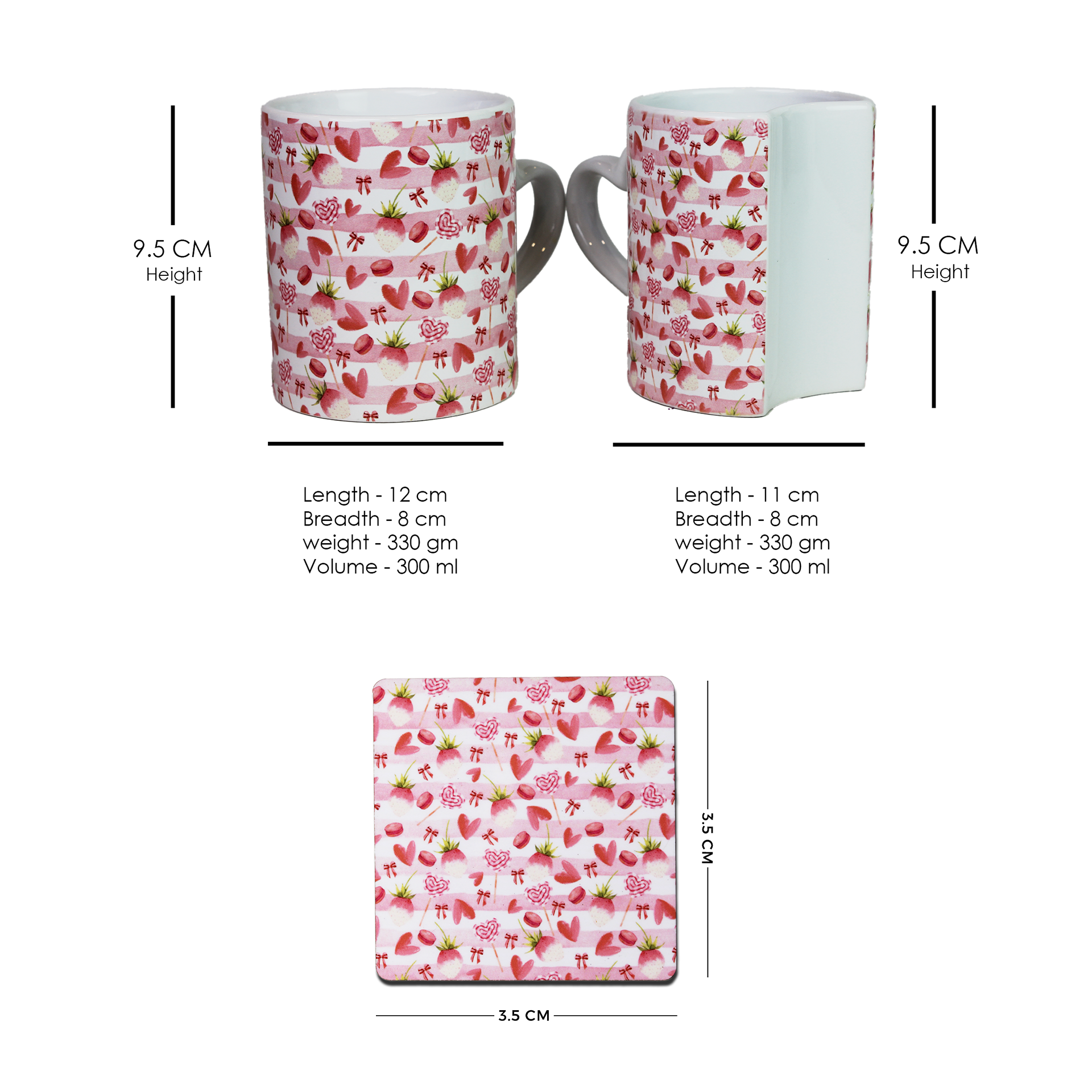 Love Spell – Lover Mugs & Coaster Set