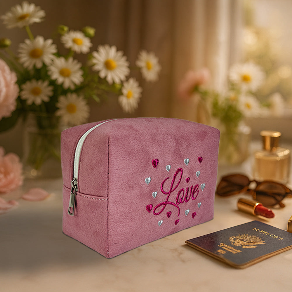 Travel Pouch - Rose Velvet Love