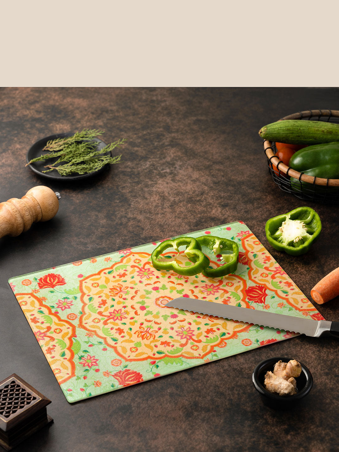 Chopping Board - Ornate Mughal