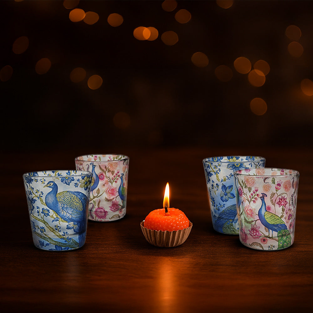 Glass Candle Votives X Laddoo Candle