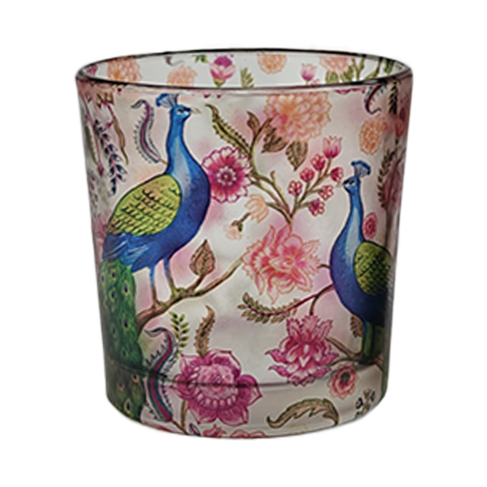 Candle Votives (Set of 2) - Garden Jewel Peacock