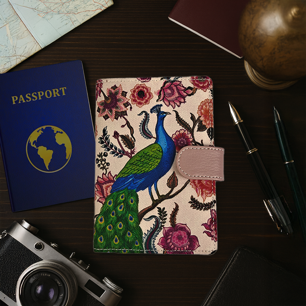 Passport Holder : Garden Jewel Peacock