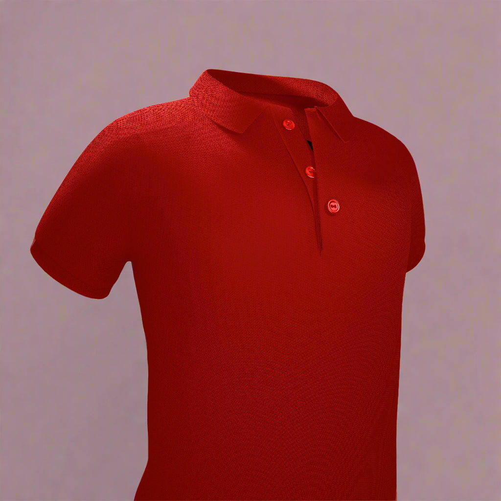 Polo T-Shirt - Scarlet Red