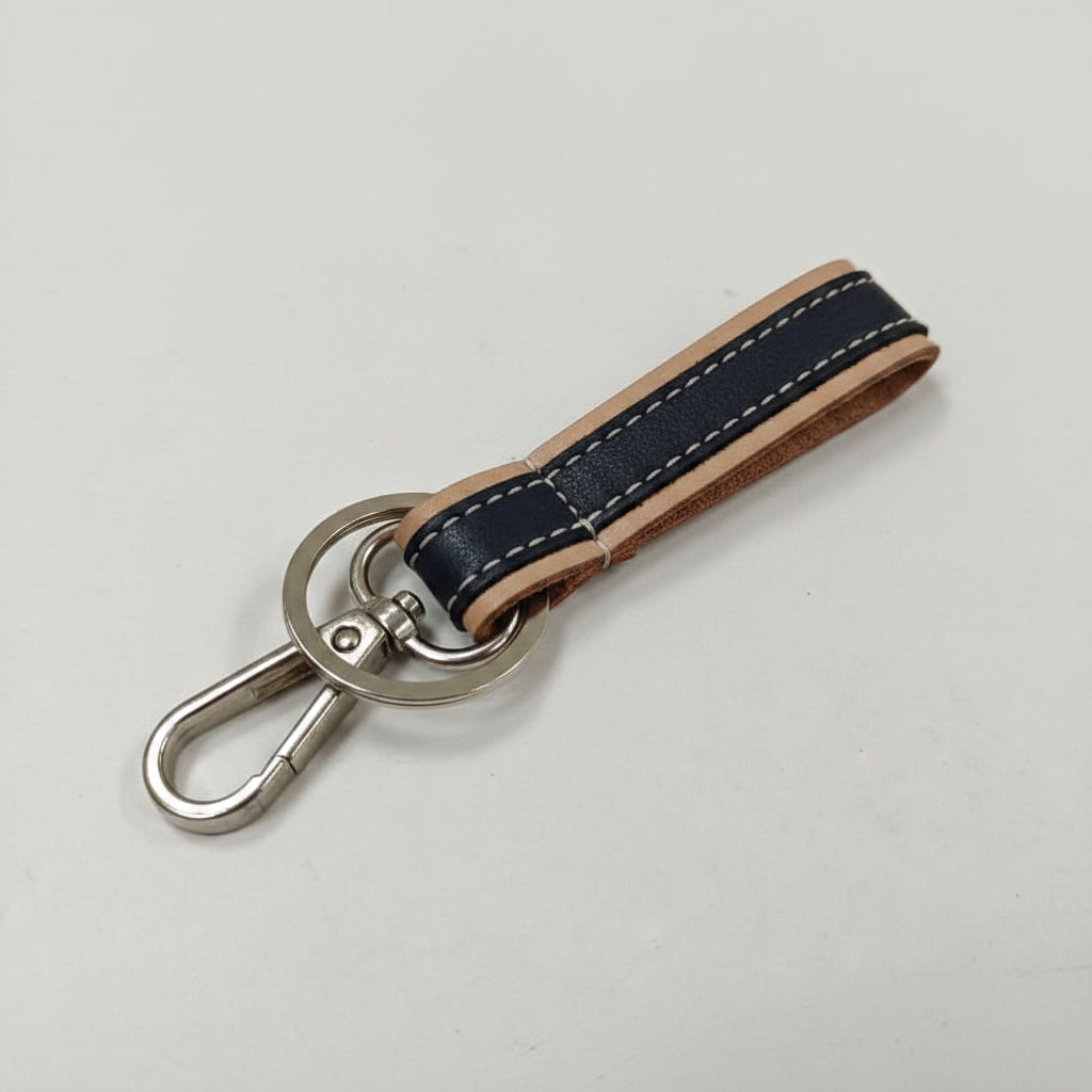 Black Tan Keyring