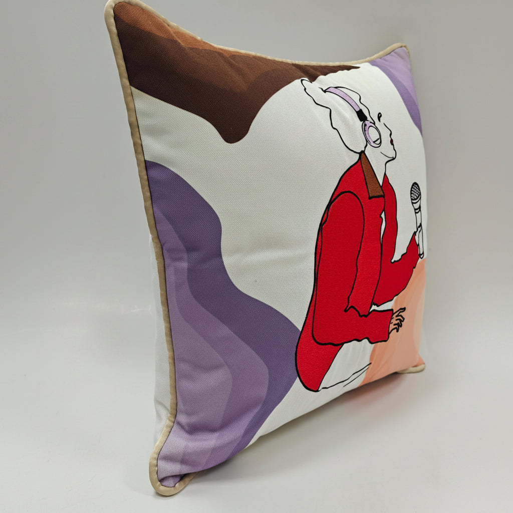 Singing Lady Cushion Cover