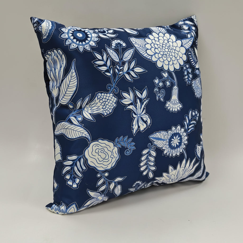 Blue Block Cushion Cover