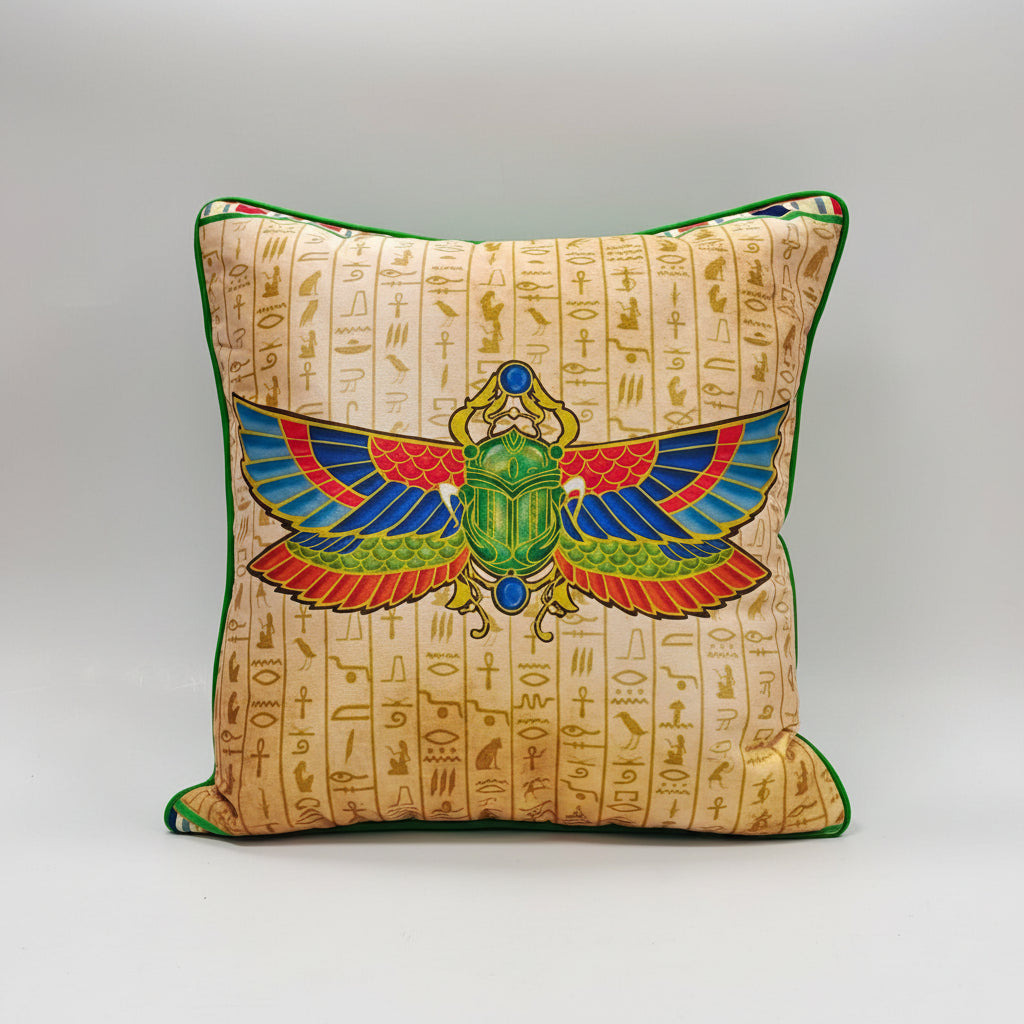 Brown Egyption Cushion Cover