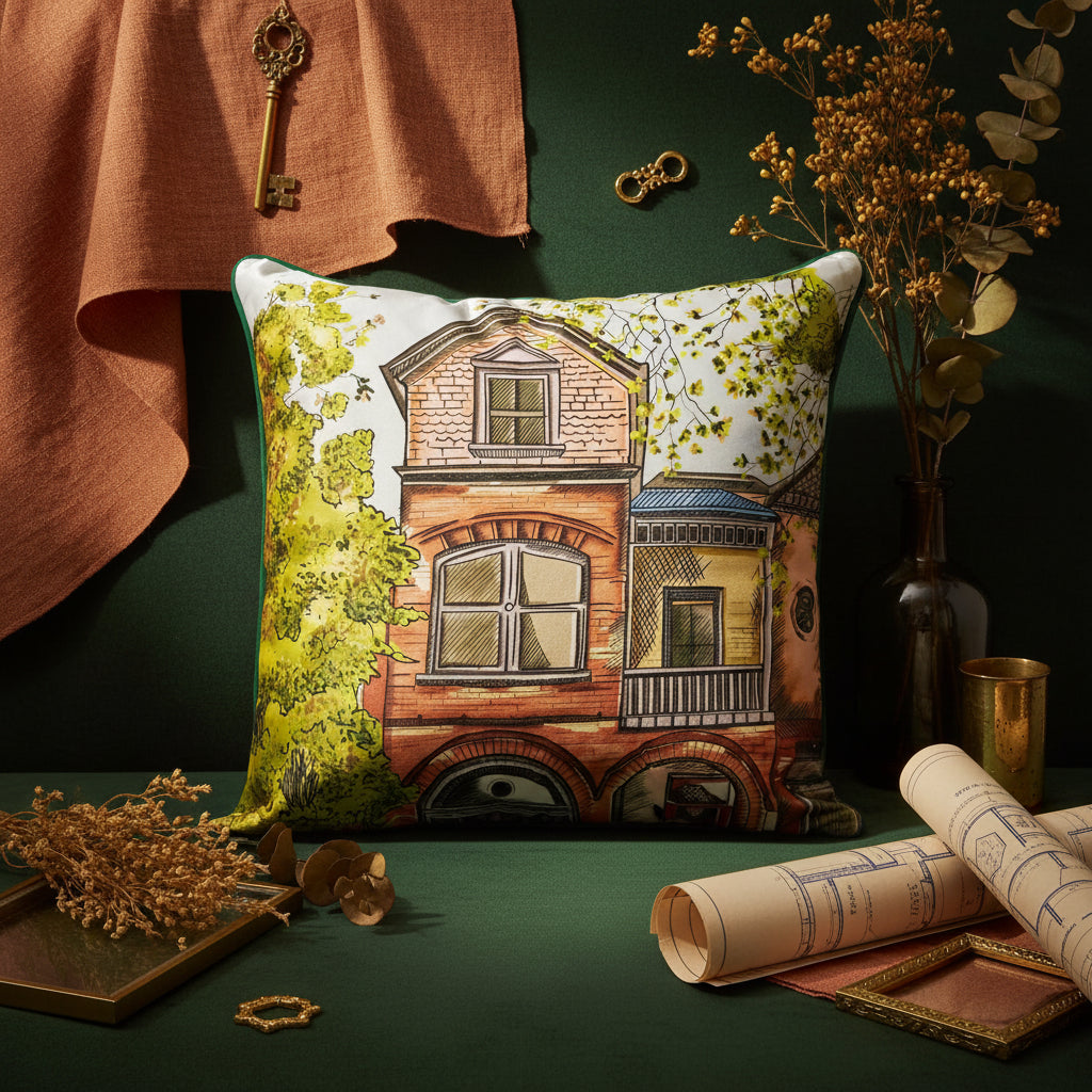 Mansion Cushion Cover