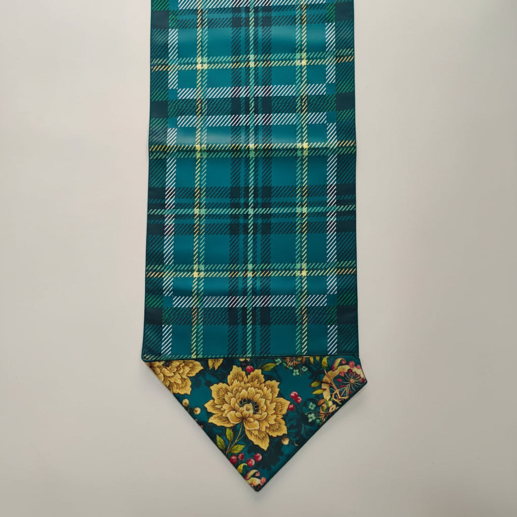 Blue Floral Runner