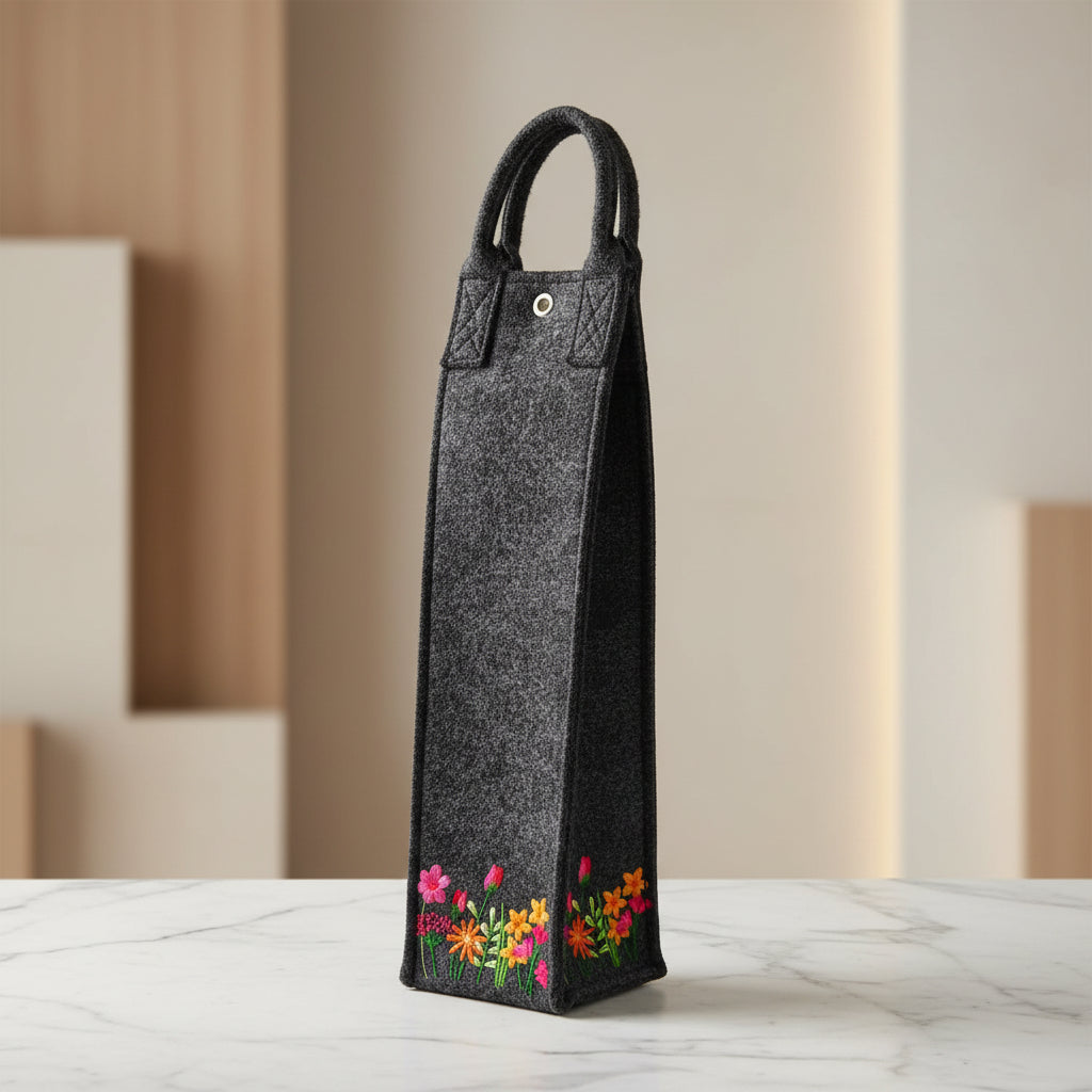 Wine Bottle Floral Cover
