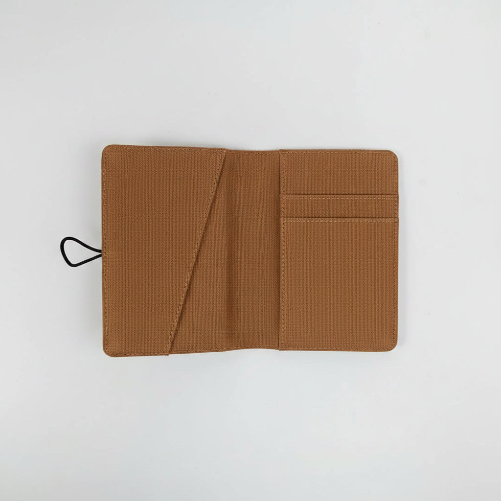 Pasport Holder Brown Tartan