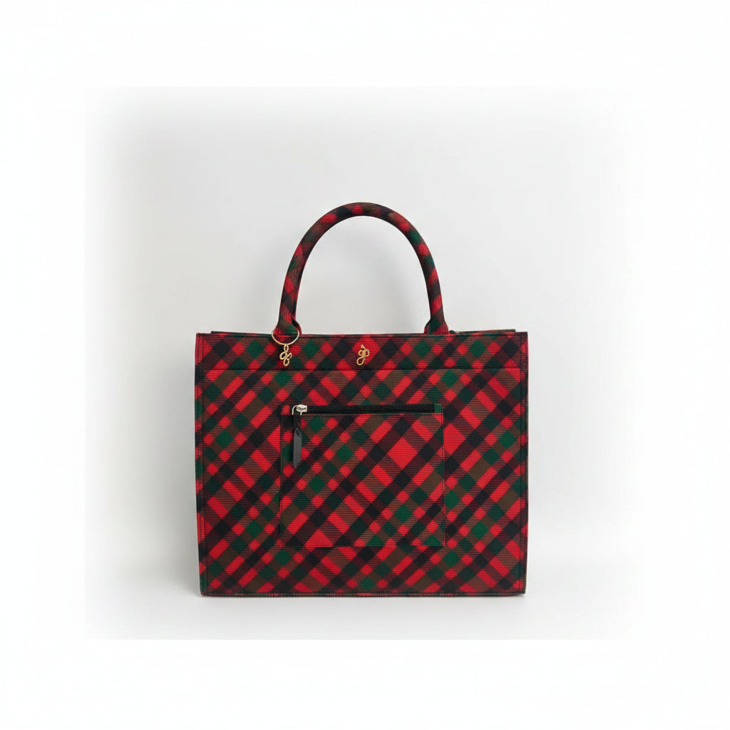 Stag Tartan Large Handbag