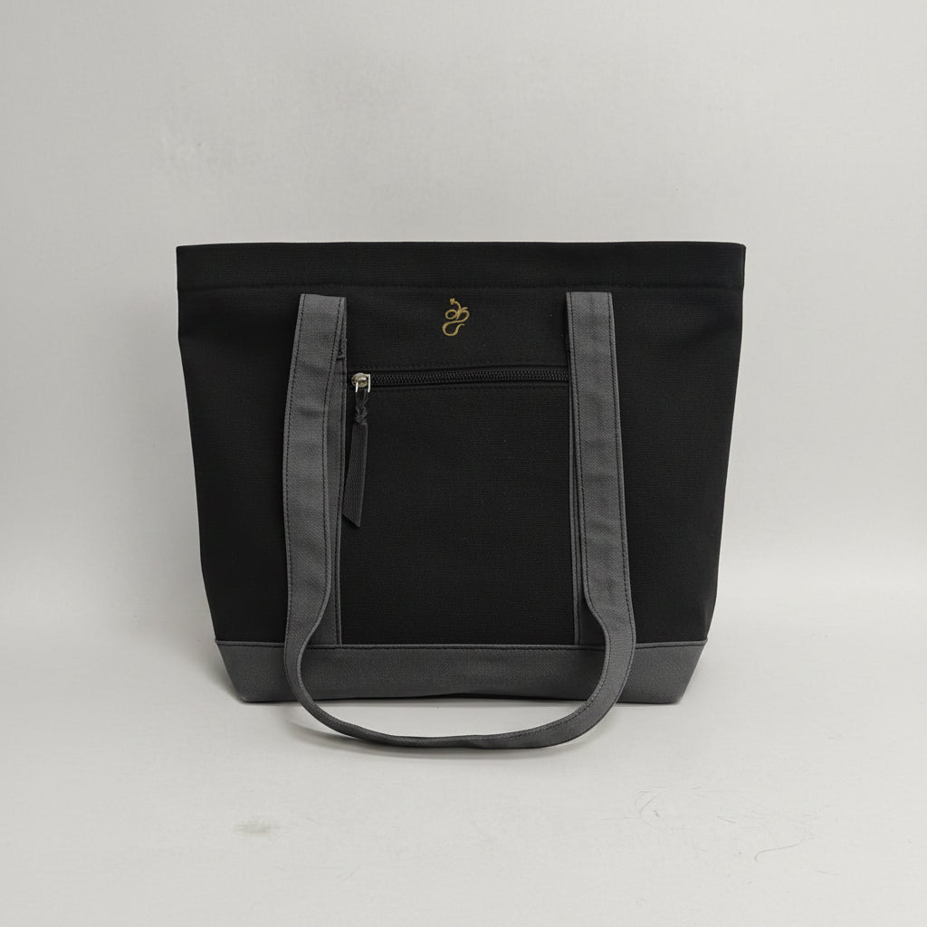 Guitar Bear Black Gray Small Tote Bag