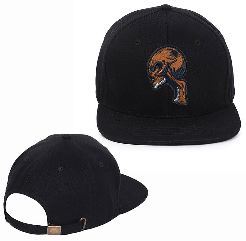 Skull Embroidered Hip Hop Caps