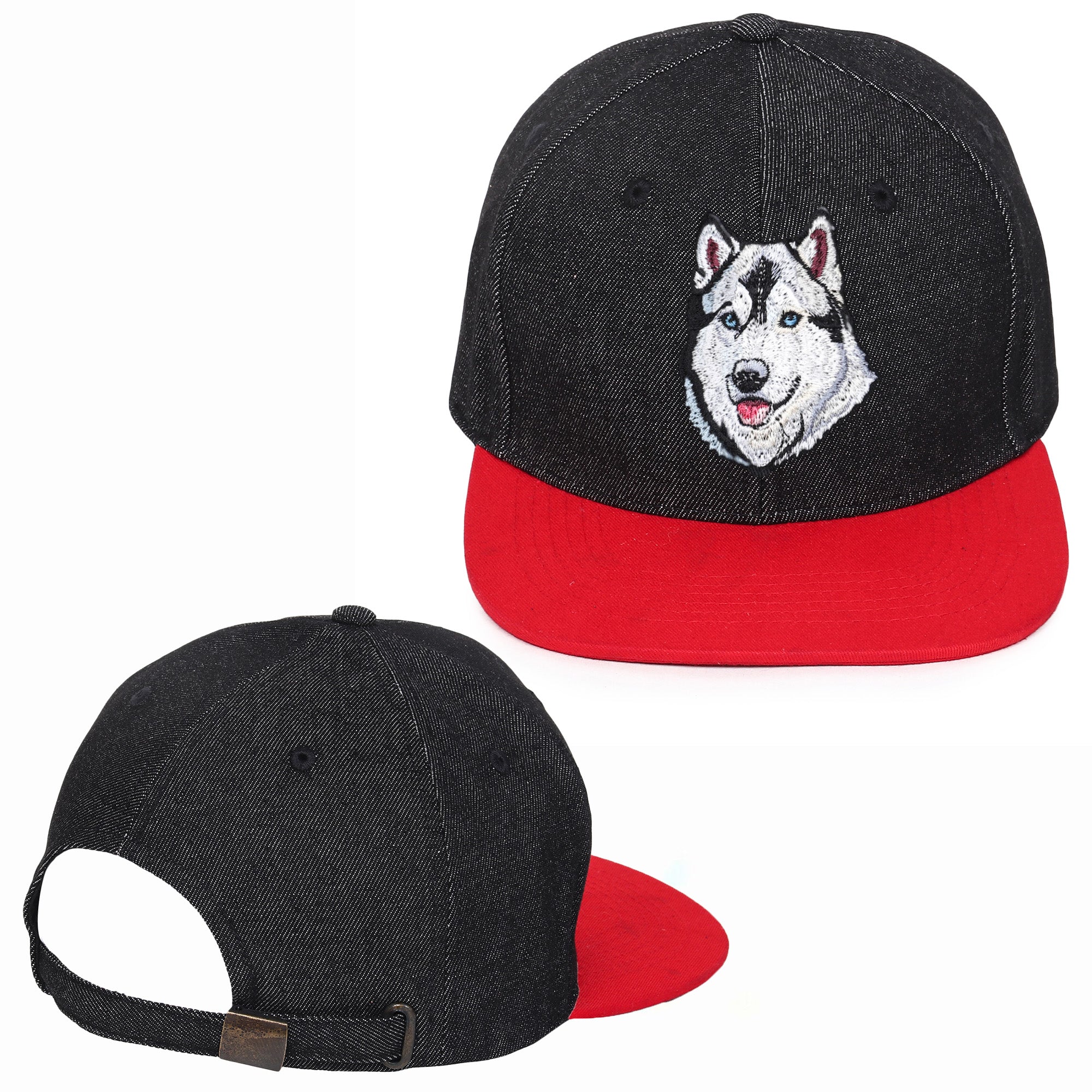 Hound Husky Embroidered Hip Hop Caps