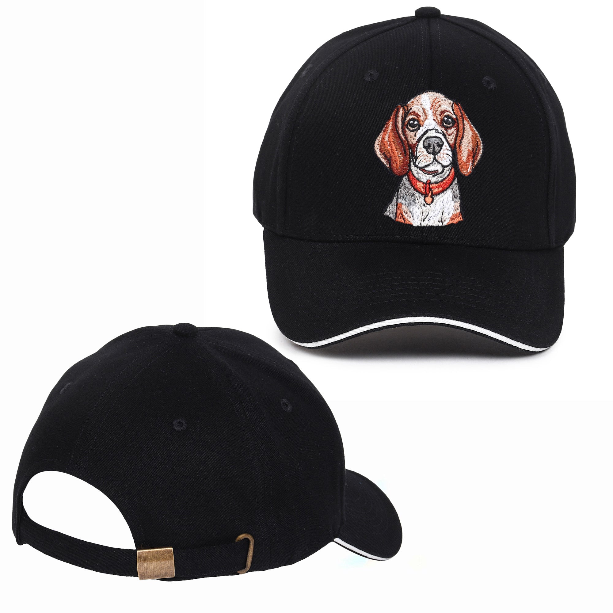 Hound Dog Embroidered Baseball Caps