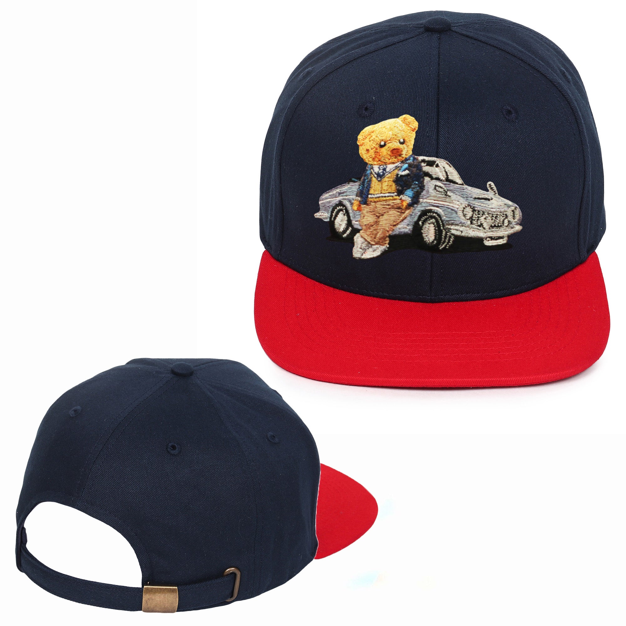 Car Bear Embroidered Hip Hop Caps