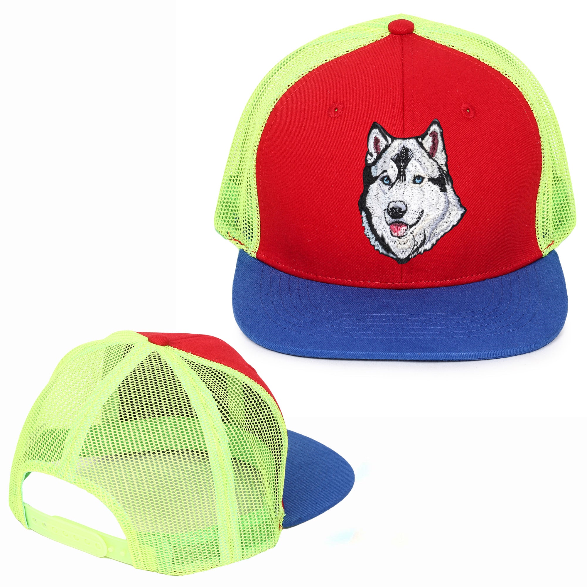 Hound Husky Embroidered Hip Hop Caps