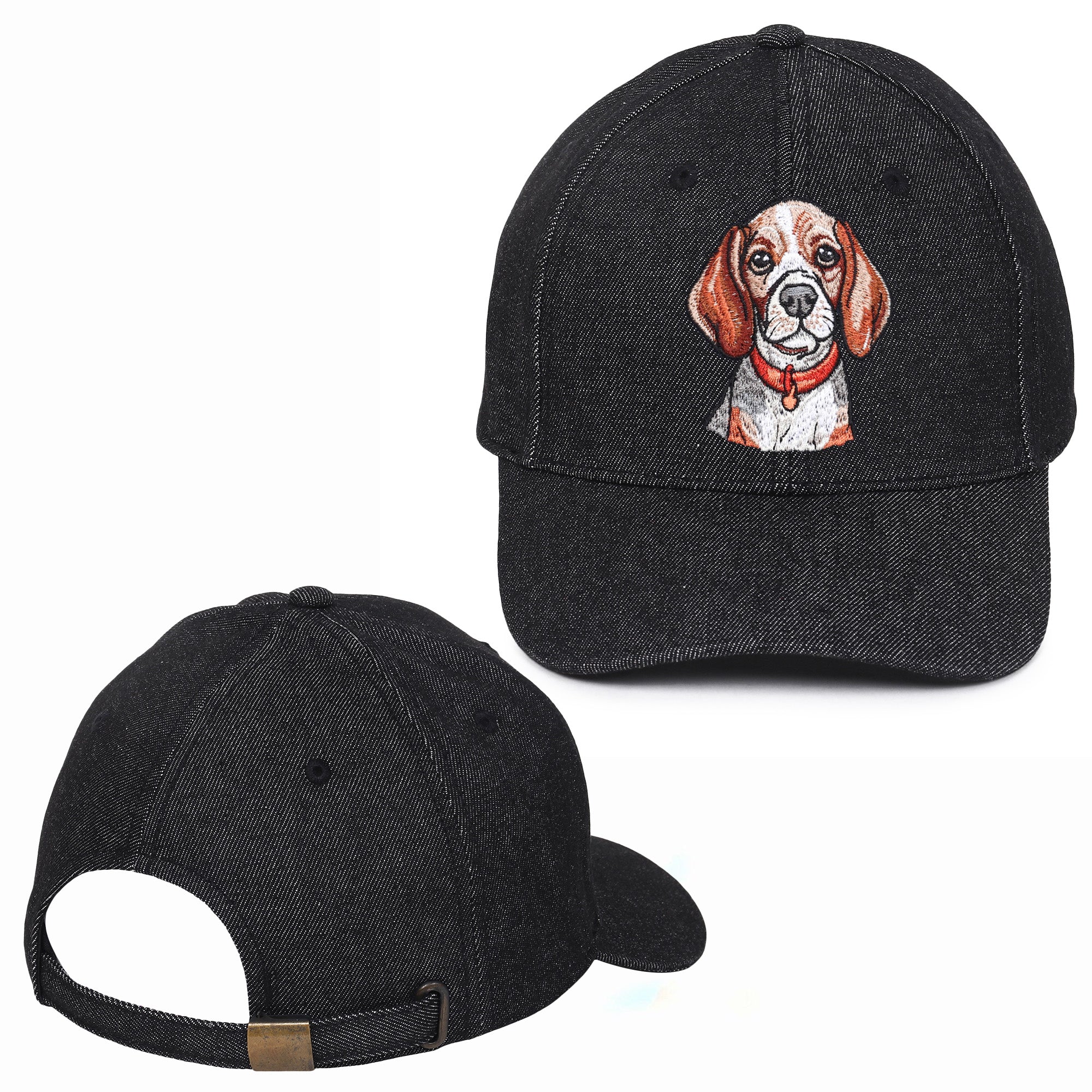 Hound Dog Embroidered Baseball Caps