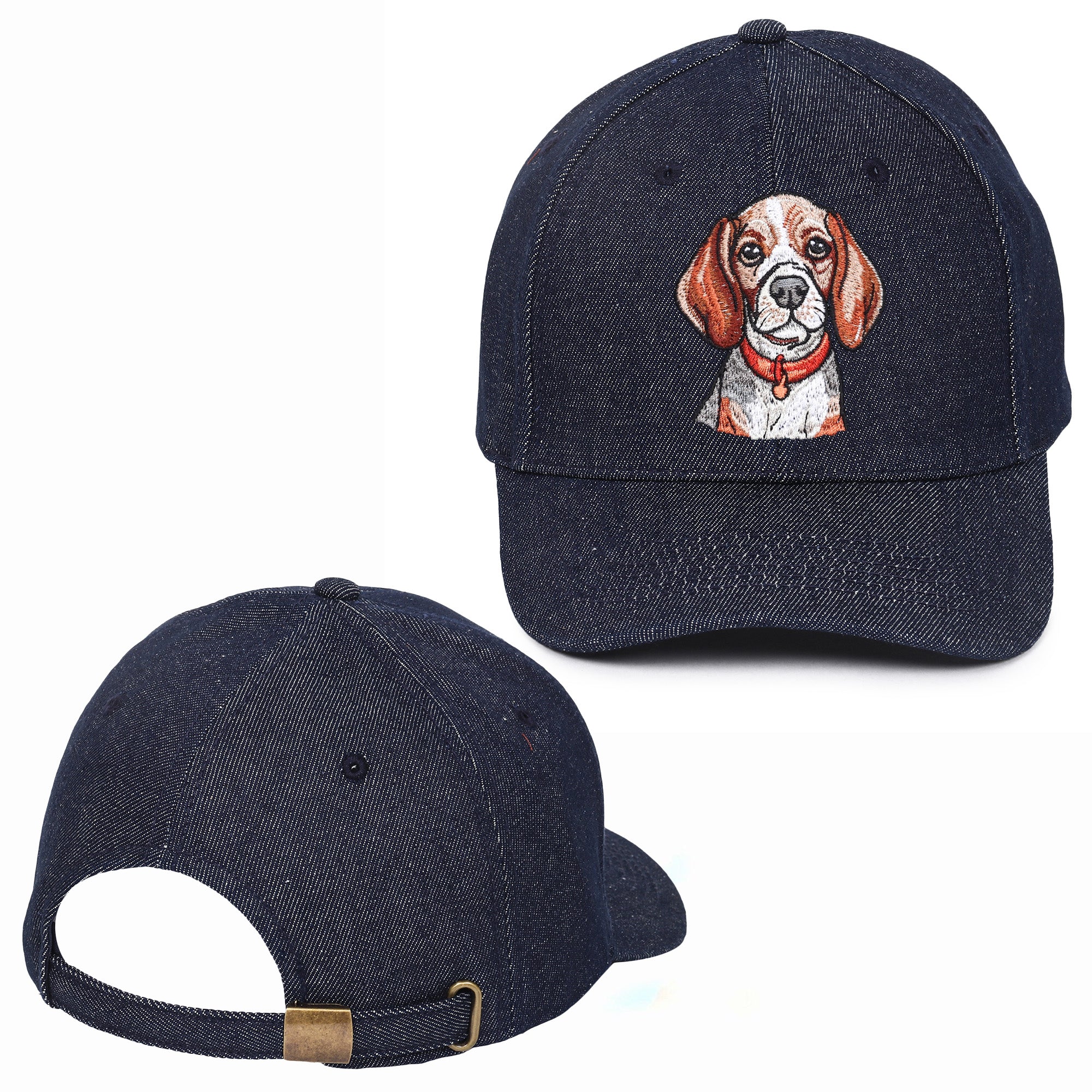 Hound Dog Embroidered Baseball Caps