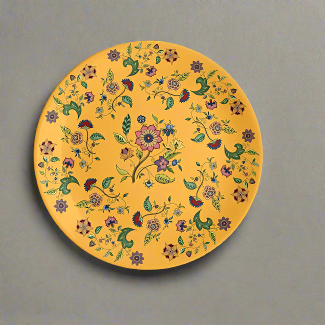 Decorative Wall Plate - Floral Finesse