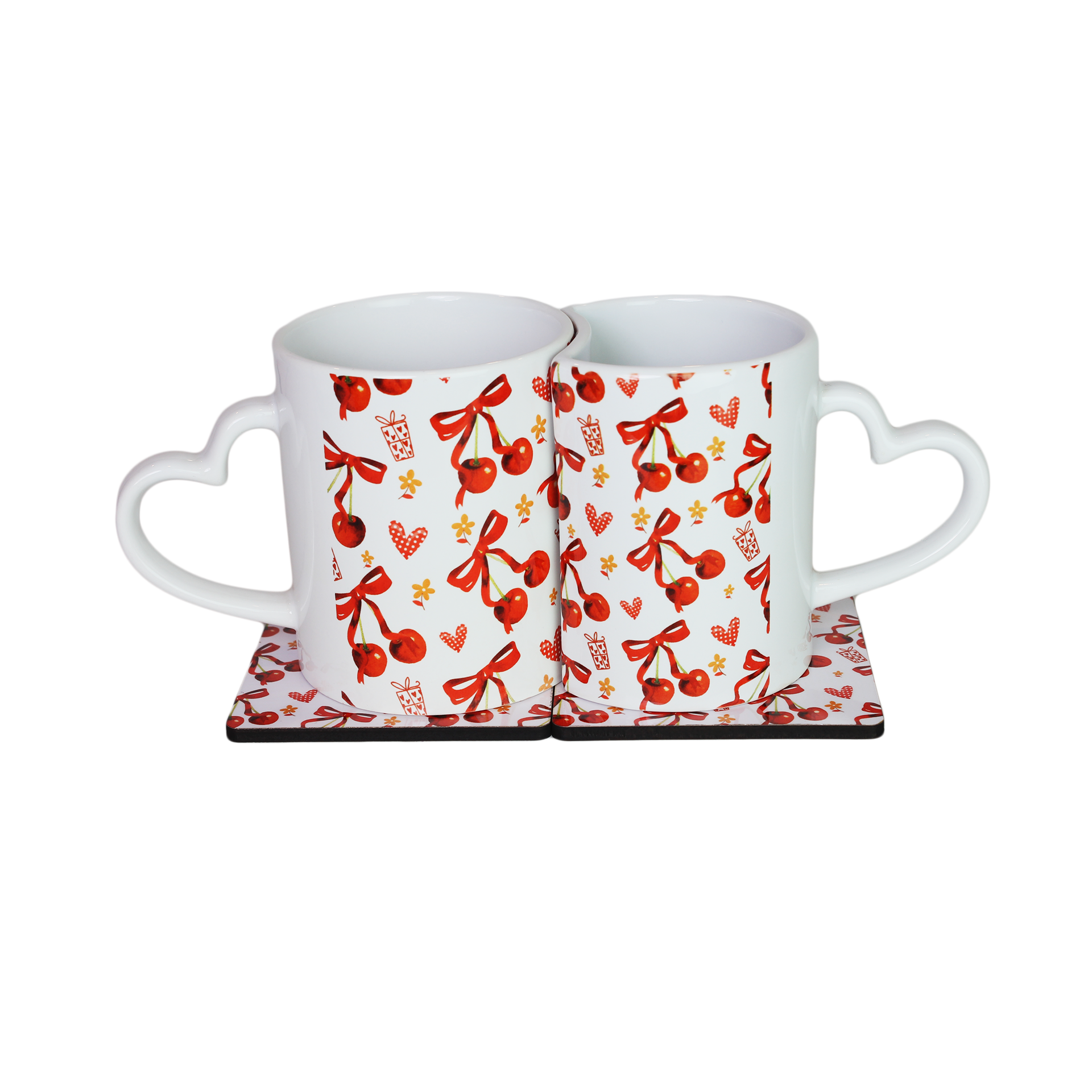 Heartfelt – Lover Mugs & Coaster Set