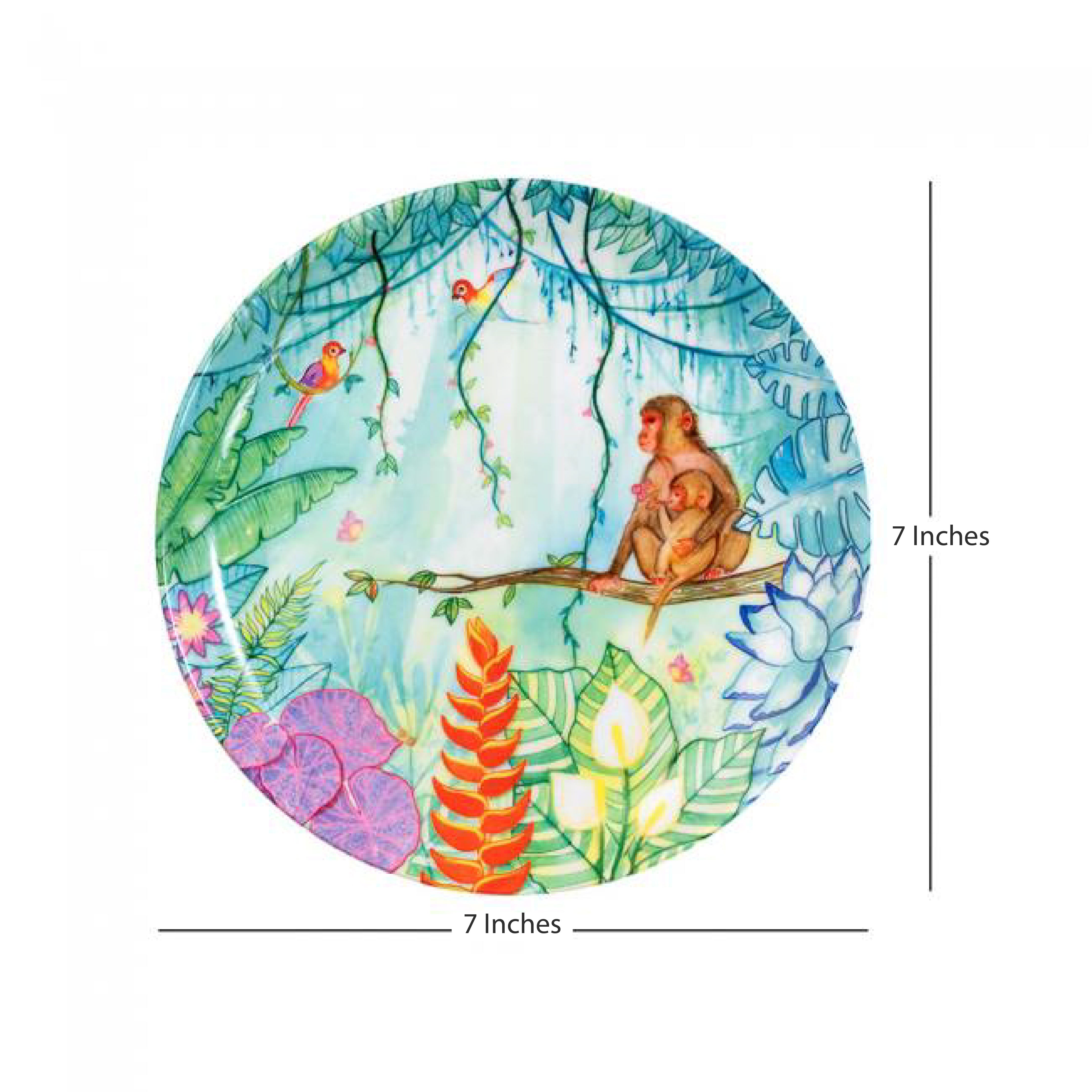 Decorative Wall Plate - JUNGLE SCENES