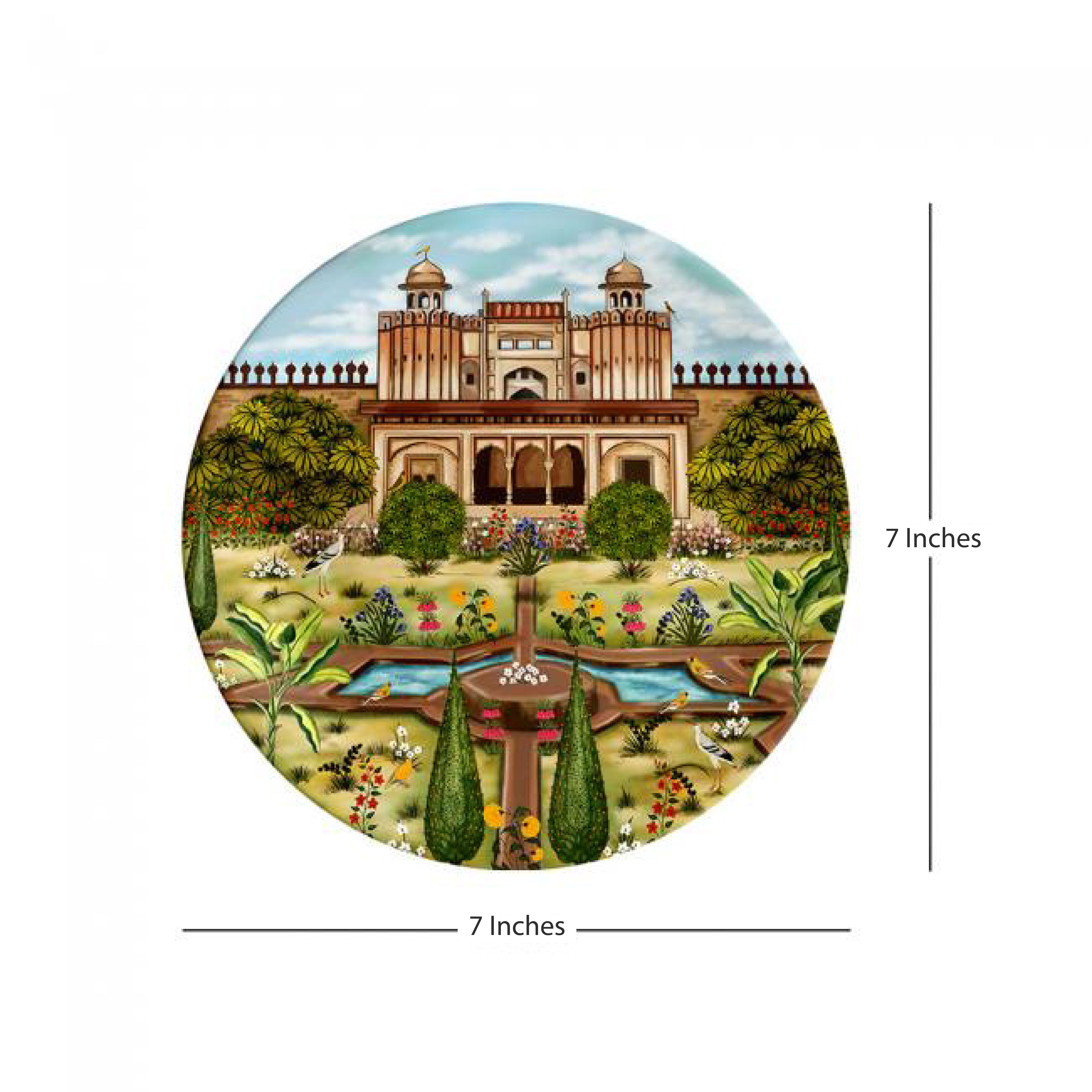 Decorative Wall Plate - Mughal Era Garden