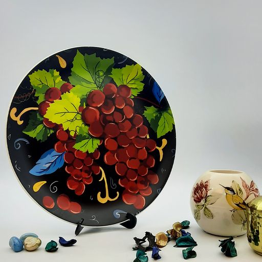 Decorative Wall Plates - Grapes from Italy