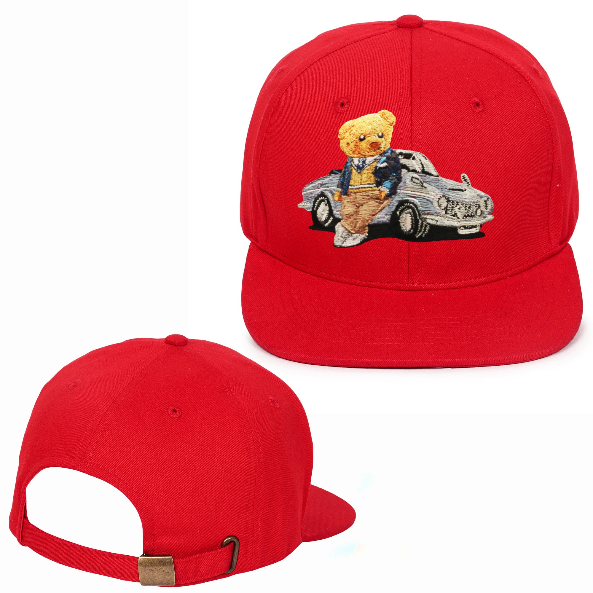 Car Bear Embroidered Hip Hop Caps