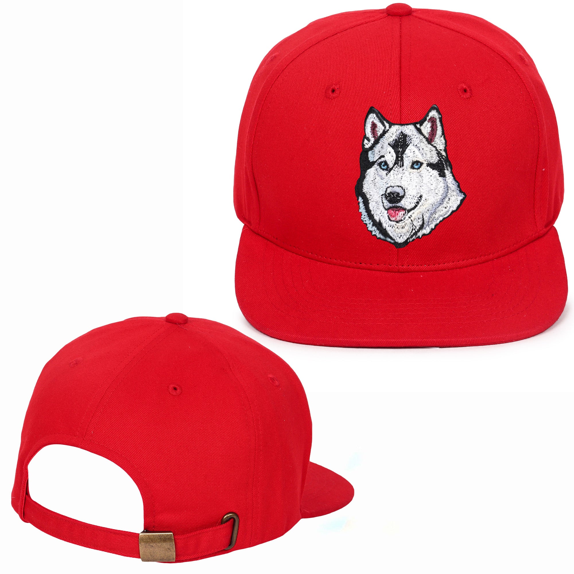 Hound Husky Embroidered Hip Hop Caps