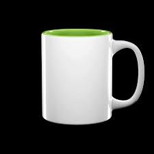 Classic White Mug with Vibrant Green Interior