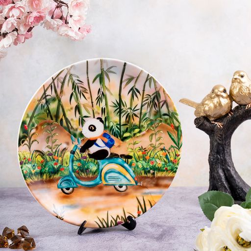 Decorative Wall Plates -Riding Panda