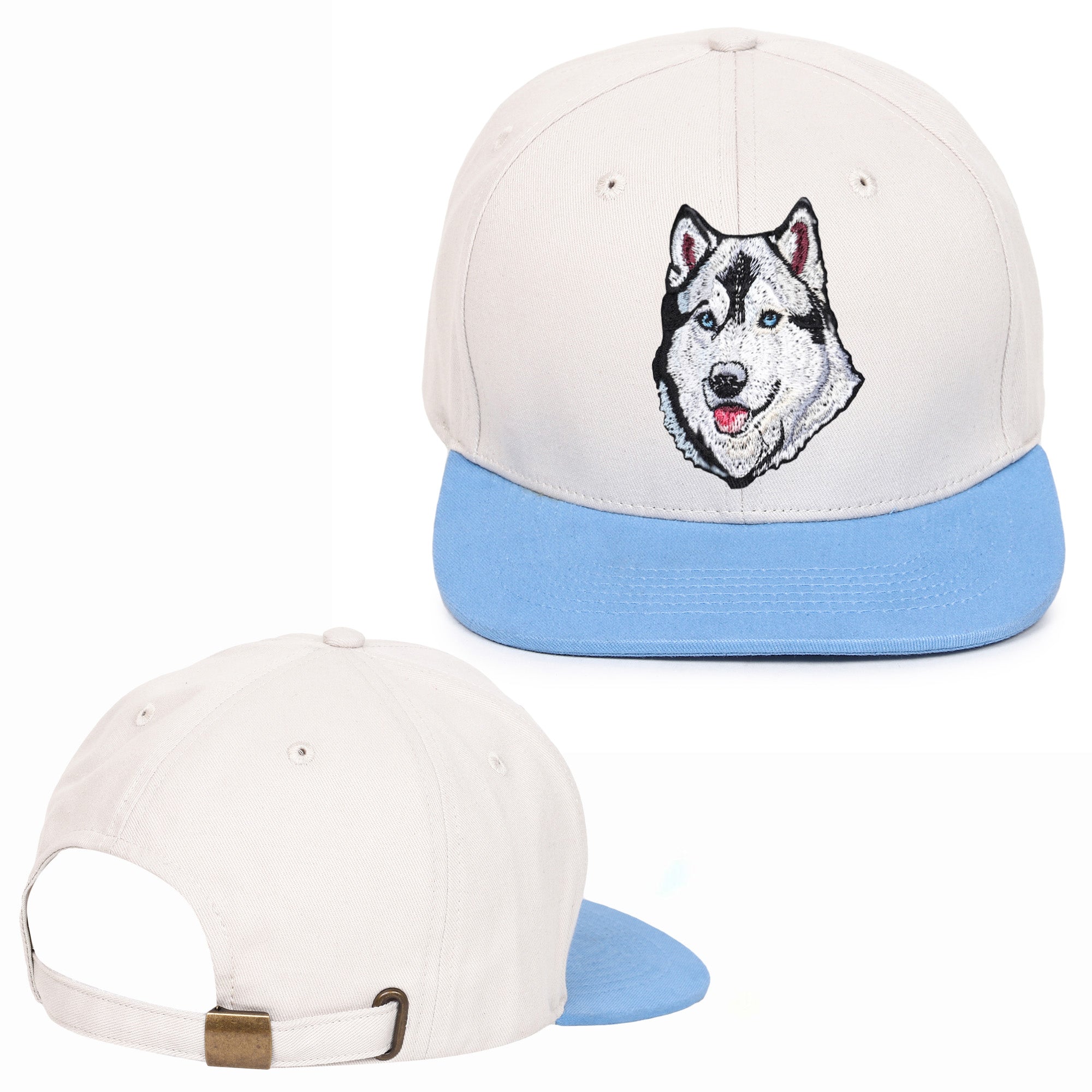 Hound Husky Embroidered Hip Hop Caps