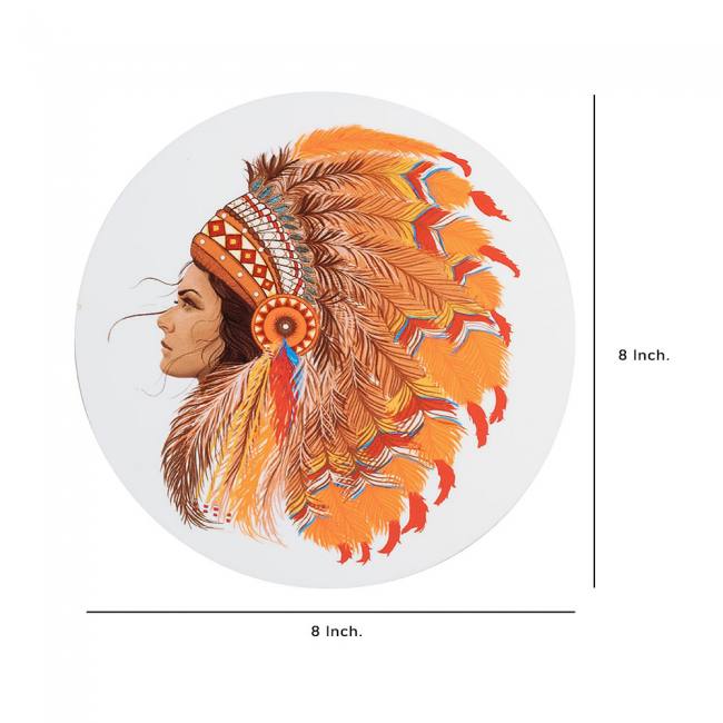 Wooden Coasters (Set of 2) - Native Americans