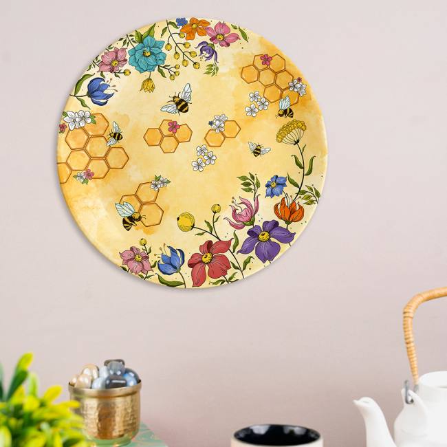 Decorative Wall Plate - Tropical Lush